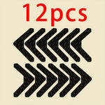 grips antidérapants tapis noirs rayures modernes adhésifs réutiliables sols carreaux bois 12 pièces