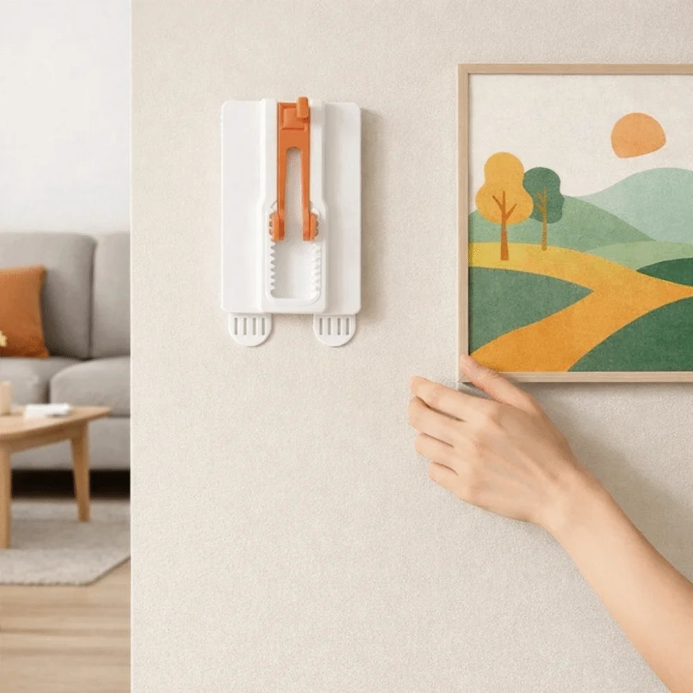 cadre photo mural blanc orange clips magnétiques utilisation multiple support réglable pvc moderne minimaliste