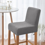 housse chaise tissu motifs géométriques gris clair moderne réglable four seasons