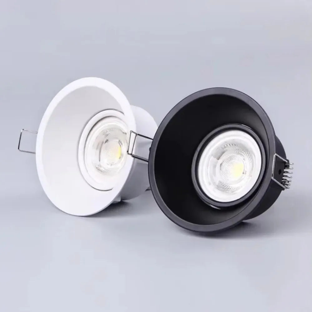 spots led blanc noir mat modernes clips ampoule led 90v 260v flux lumineux moins