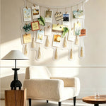 autocollants deco murales plantes cadres photo étoiles guirlandes chandeliers sacs main clips boho chic