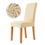 housse chaise velours gris moderne étendue mariage banquet salle manger echangetable sofa cover
