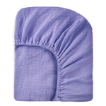 drap housse coton bébé ans rose pâle vert pastel gris clair bleu violet orange