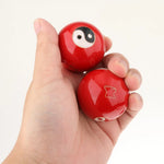 boules massage main rouge panda feuille fitness relaxation santé exercices dextérité portable