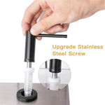 distributeur savon liquide or noir moderne vis fixations bouteille mousse