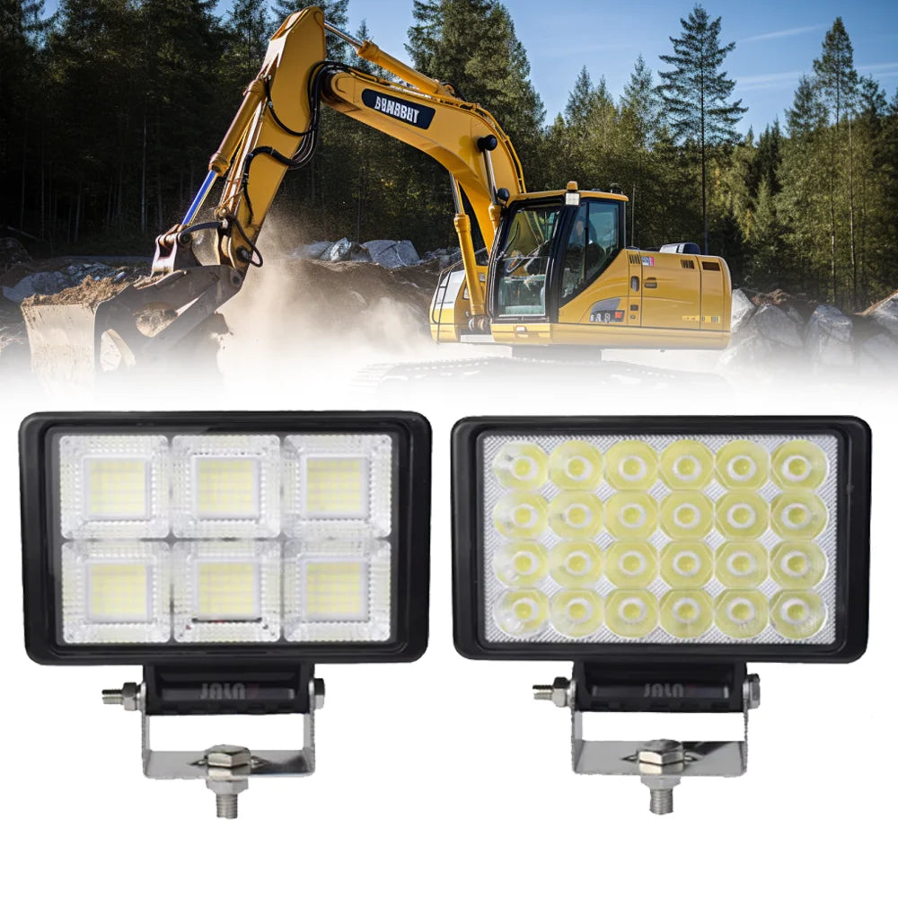 projecteurs led noirs modernes 150w 120w ip67 inondation vis fixés câbles éclairage travail
