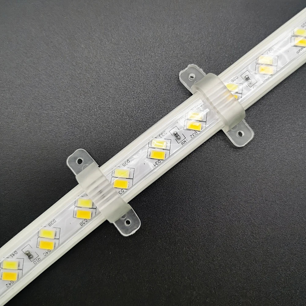 clips fixation ruban led transparent modernes 10mm 14mm 17mm sans vis 50 pièces ridges