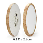 plafonnier led grain bois blanc moderne éclairage domestique cuisine chambre couleurs variable vis