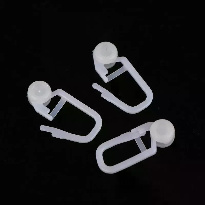 clips rideau blanc moderne soie enrouleur store lit opaques 50pcs universels coulissants