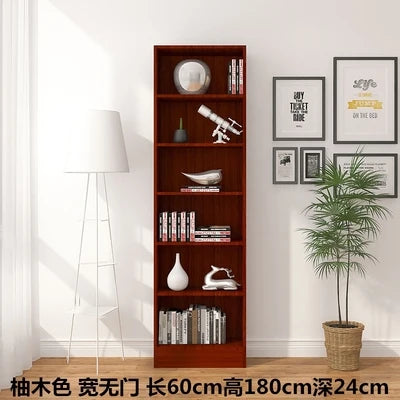 bibliothèque moderne bois multifonction porte unique simple rangement mur blanc noir