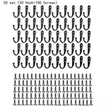 crochets muraux robustes acier inoxydable bronze noir blanc utilisation multiple moderne minimaliste vis fixations