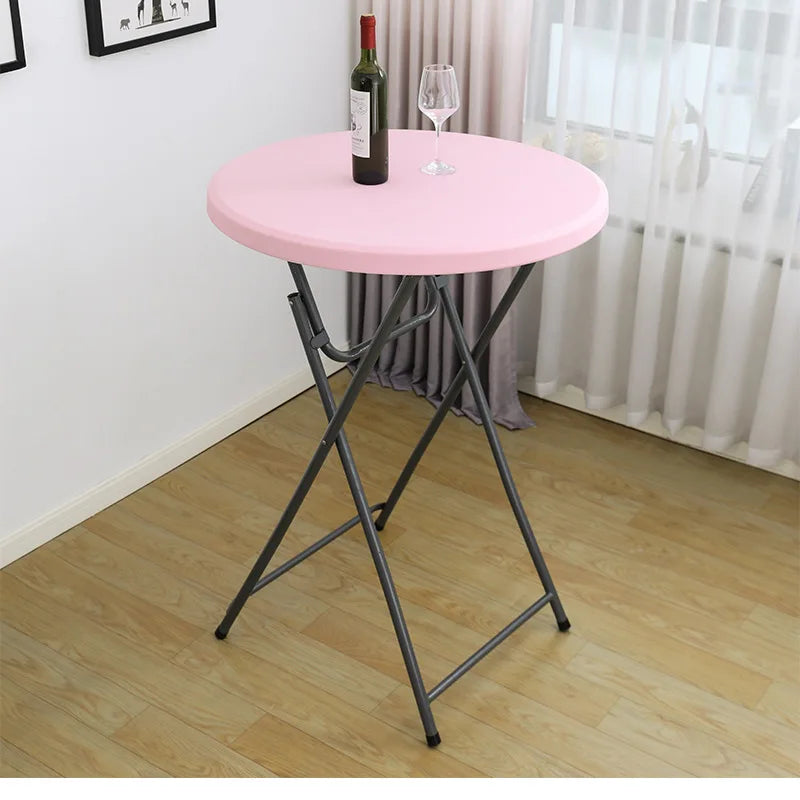 nappe table ronde extensible spandex imperméable banquet mariage fête décoration intérieure extérieure