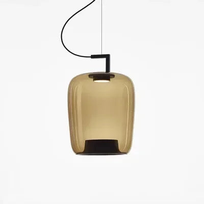 suspension lumineuse vert clair moderne transparente clips câble noir marron noir