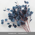 décoration événement artificielle fleurs bleu royal soie feuilles bouquets hybride ornement festifsintérieur