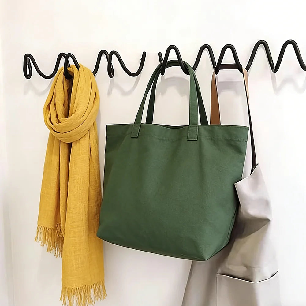 porte sacs mural moderne argent vert gris beige noir blanc uni