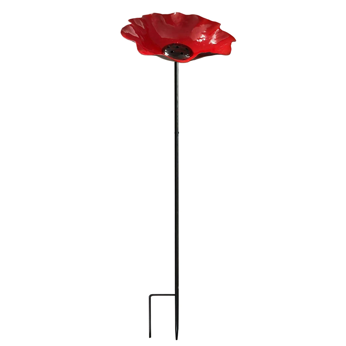 bassin oiseaux rouge jaune bleu forme fleur métal moderneextérieur jardinDecorationPapillonsAbeilles