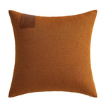 housse coussin moderne géométrique bleu marine marron gris 40x40 50x50 cm polyester coton