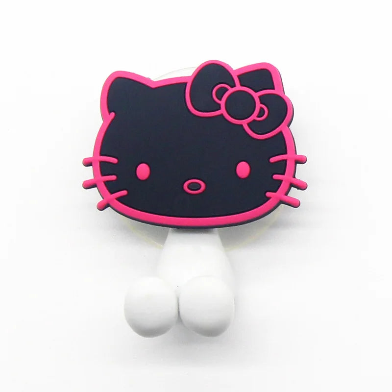 porte brosse dents animaux chatons pois adhésif mignon rose blanc gris