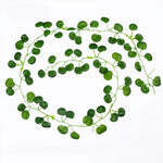 guirlande végétale artificielle feuilles vertes modernes extérieur intérieur décoration mariage fête prénuptiale accrochage simple
