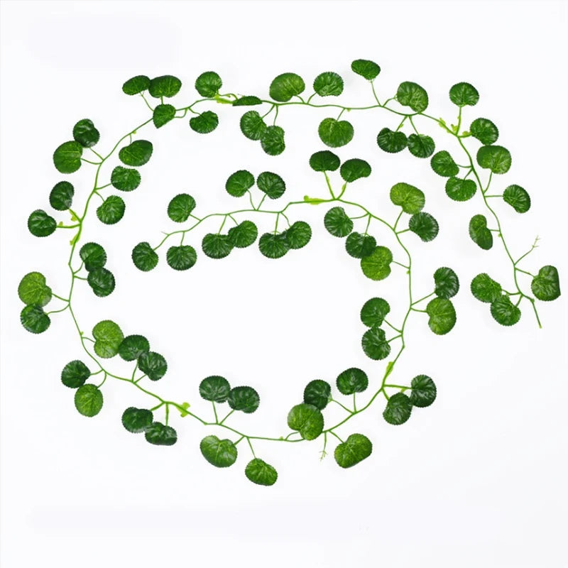 guirlande végétale artificielle feuilles vertes modernes extérieur intérieur décoration mariage fête prénuptiale accrochage simple