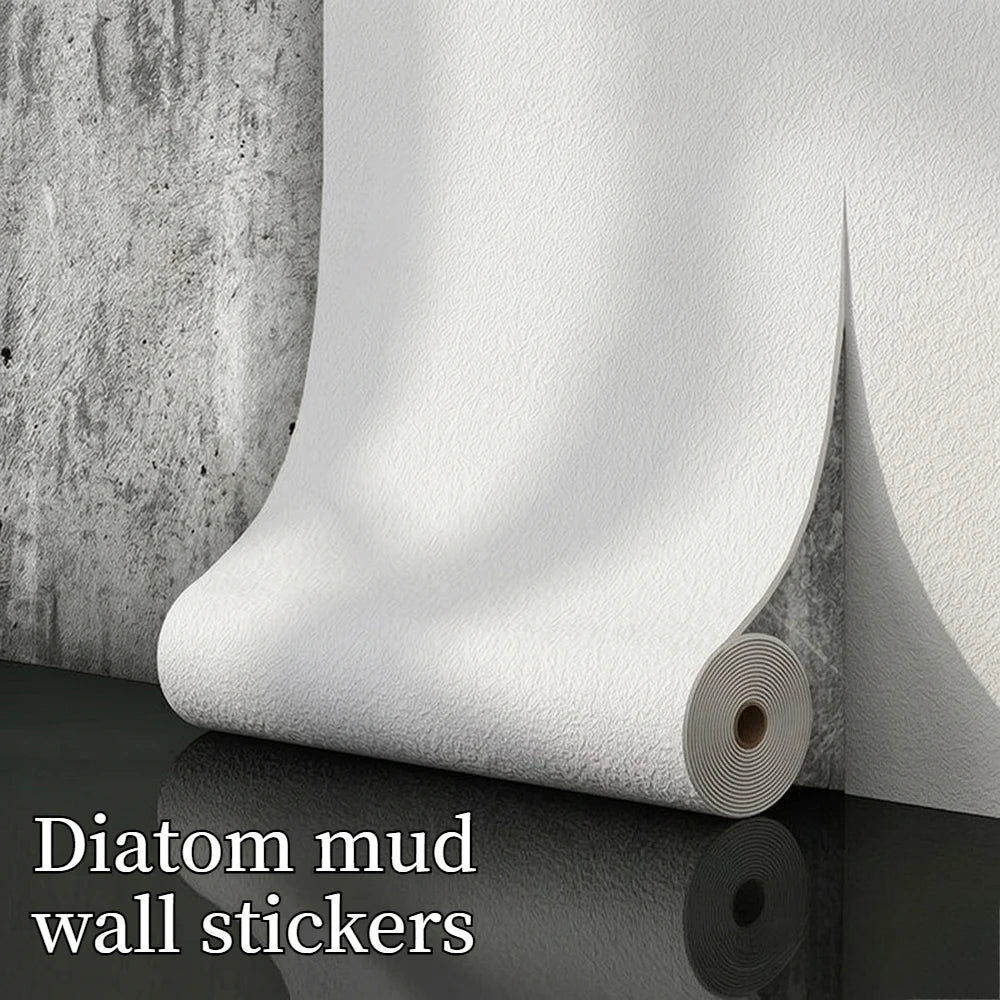 sticker mural moderne texturé 3d blanc rose anti humidité isolation chambre salon