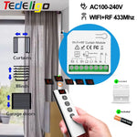 module rideau motorisé wifi rf télécommande sans fil batterie 12v blanc moderne