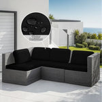 housses canapé extérieur polyester gris beige noir moderne tissu simple sectionnel lavable patio