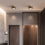 lampe moderne or noir bois brillant éclairage quotidien monté surface minimaliste