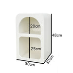 rangement moderne minimaliste table nuit meubles chambre coucher blanc jaune noir