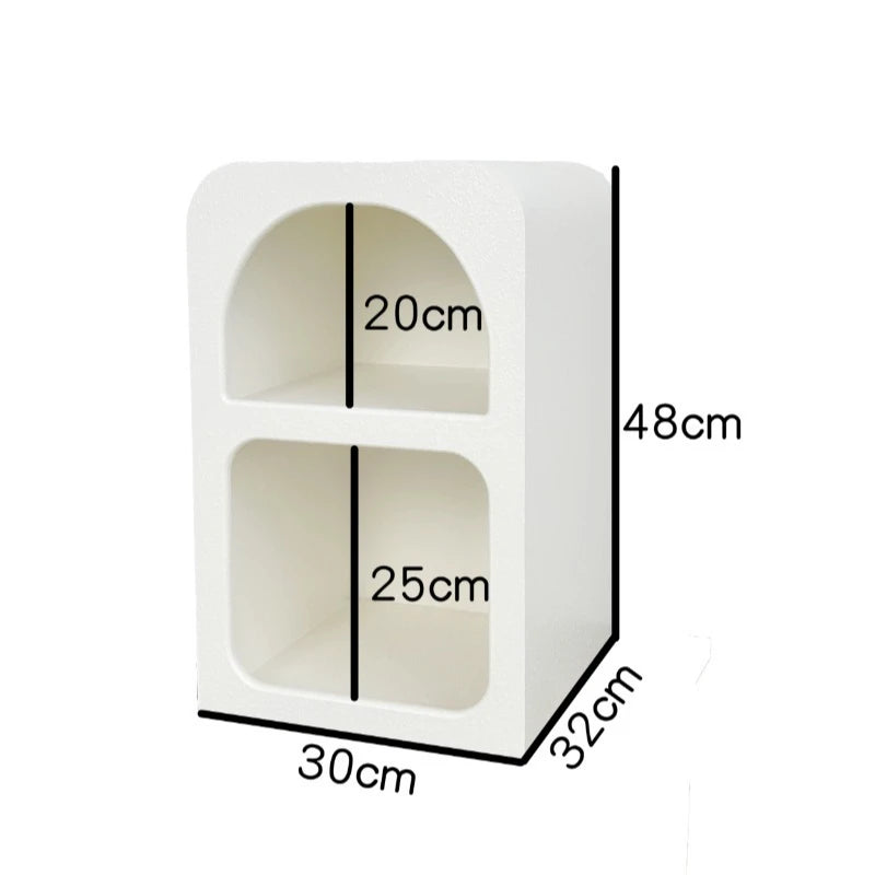 rangement moderne minimaliste table nuit meubles chambre coucher blanc jaune noir