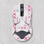 souris gamer antidérapante adhésive caoutchouc graphique moderne noir rouge bleu