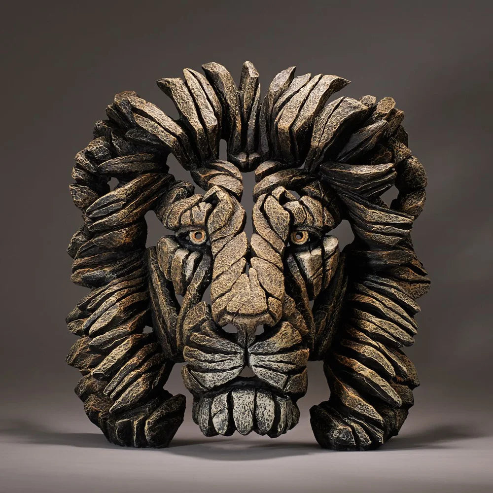 masques animaux sculptés résine noir gris brun artisanal maison décoration contemporaine