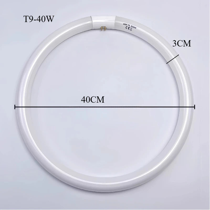 tube lumière circulaire blanc moderne 22w t5 18.2cm efficace eye caring