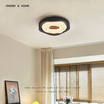 luminaire moderne minimaliste noir crème marron concentrique semi transparent chambre salon