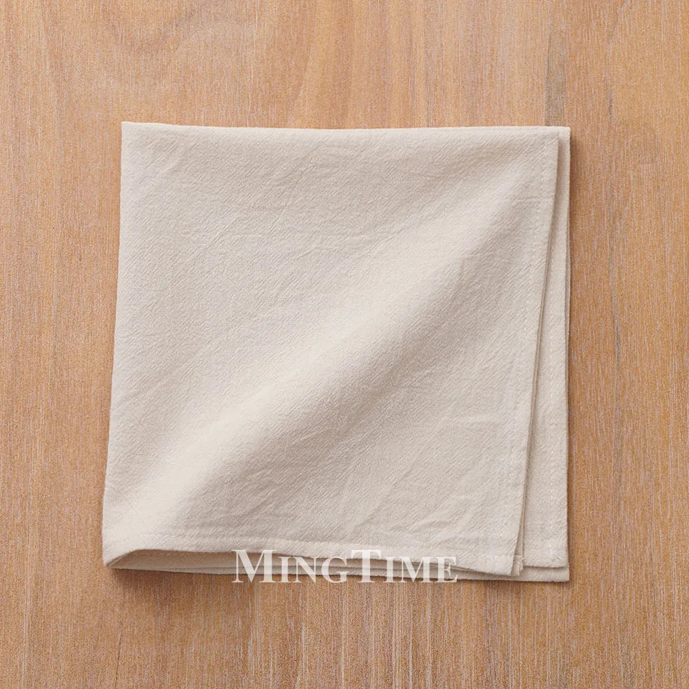 serviettes table coton uni classiques couleurs variées maison party festive