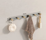 porte sacs mural moderne fixations vis texture bois naturel blanc minimaliste