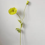 bouquet fleurs artificielles poppies blanc jaune rose decoration maison exterieur 105cm moderne