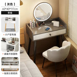 maquillage blanc moderne tabouret miroir tiroirs bois minimaliste