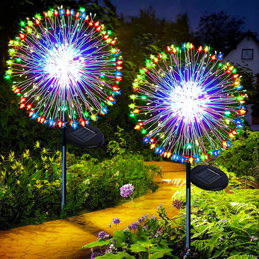lampe solaire jardin piquet décoration extérieure led multicolore spirale lumineuse pelouse fête nuit