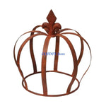 pots fleurs rustiques couronne forme adulte jardin balcon rouille vintage