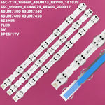 bande lumineuse led blanc bleu 423mm moderne connecteur usb 7led 110 240v
