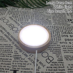 lampe poser moderne bois naturel couleurs chaudes blanc orange vert translucent câble usb commandes