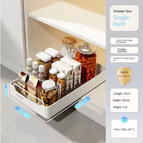 boîtes rangement blancs modernes tiroirs acier inoxydable rangement efficace conteneurs cuisine minimaliste