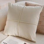 taies d'oreiller décoratives patchwork fleurs géométrique rayures moderne maison coton polyester