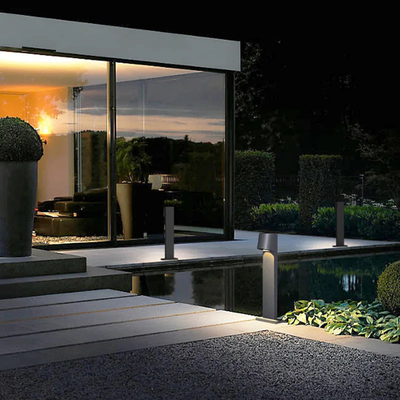 lampe led extérieure étanche moderne noir ip65 ac 85265v waterproof