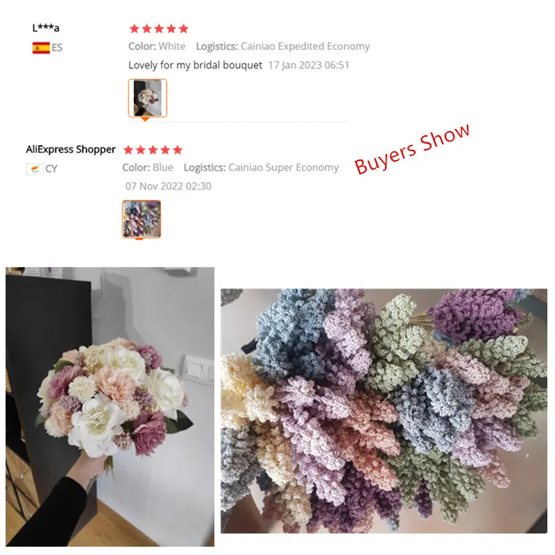 bouquet artificiel fleurs pompons rose clair vert pastel moderne intérieur anniversaire décoration maison