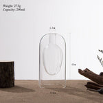 vase verre transparent moderne bouteille diffuseur parfum aromathérapie décoration salon minimaliste
