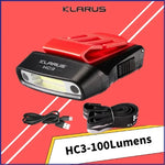 lampe visière rouge noir rechargeable détecteur mouvement clips bandeau autonomie 27h led compact moderne