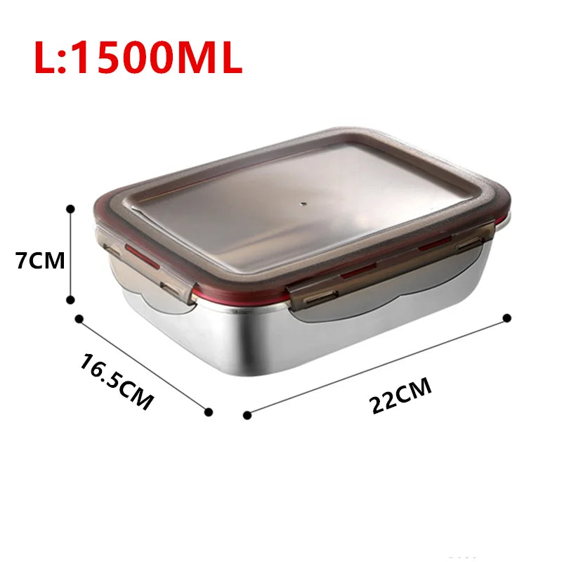 boîtes repas argentées clips rouges étanches micro ondes thermiques isolation moderne
