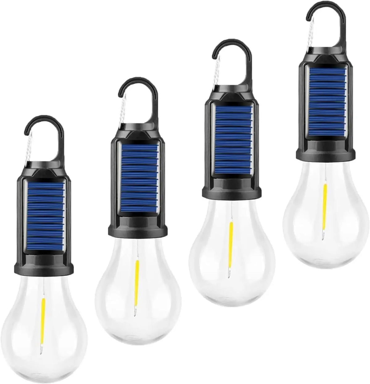 lampe camping solaire rechargeable usb touch led étanche ipx4 noir bleu blanc moderne